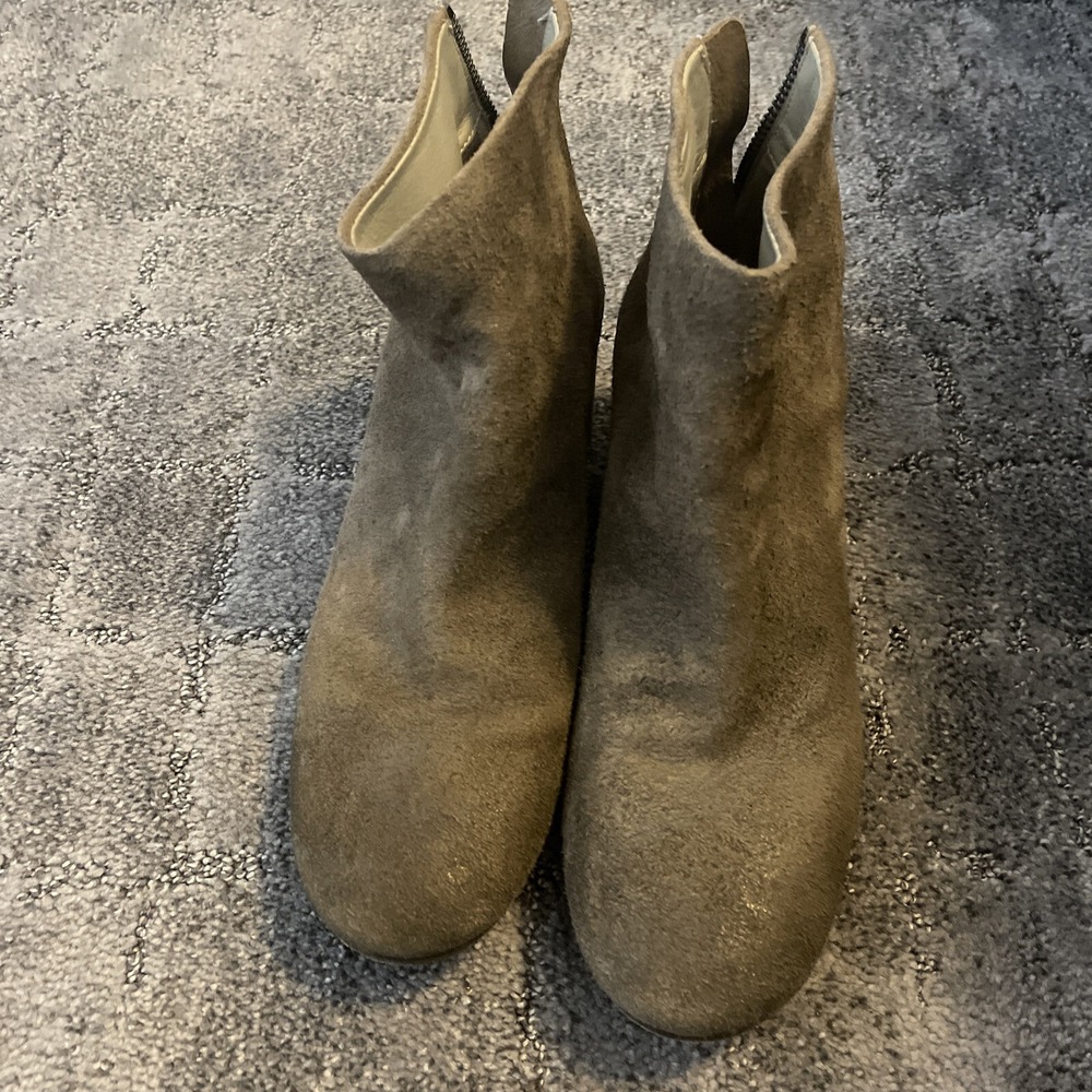 Marsèll Listo Distressed Suede Leather Ankle Boots in Taupe Size 37